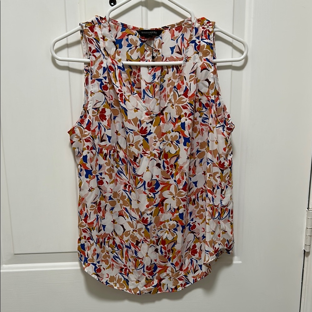 Banana Republic Floral Sleeveless Top